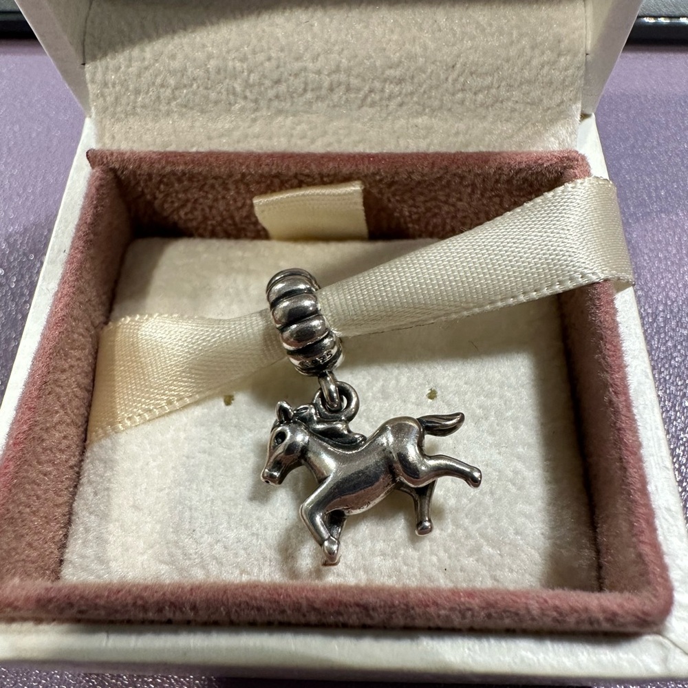 Authentic Pandora Silver Zodiac Horse Charm 791099 (rare/retired)